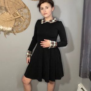 Smak Parlour Black and Red Plaid Dress